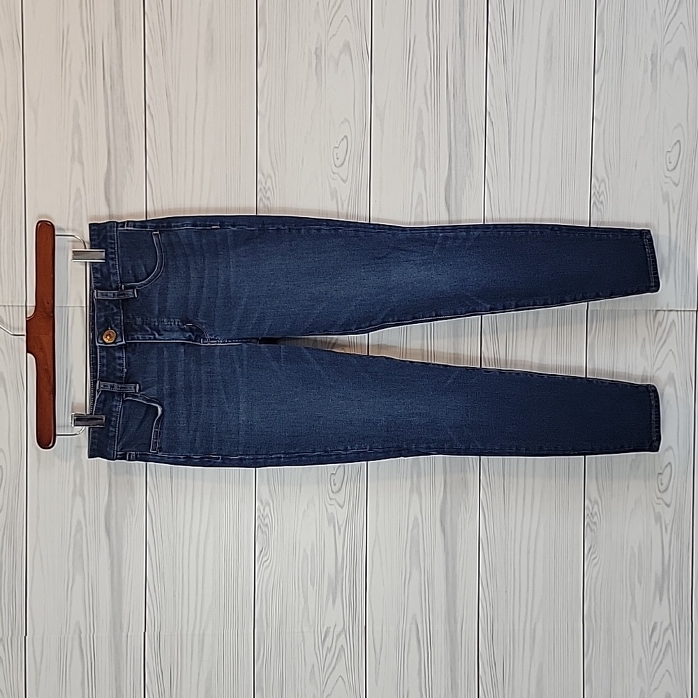 American Eagle Blue Denim Jeggings High-Rise Womens Size 6 - Picture 5 of 15